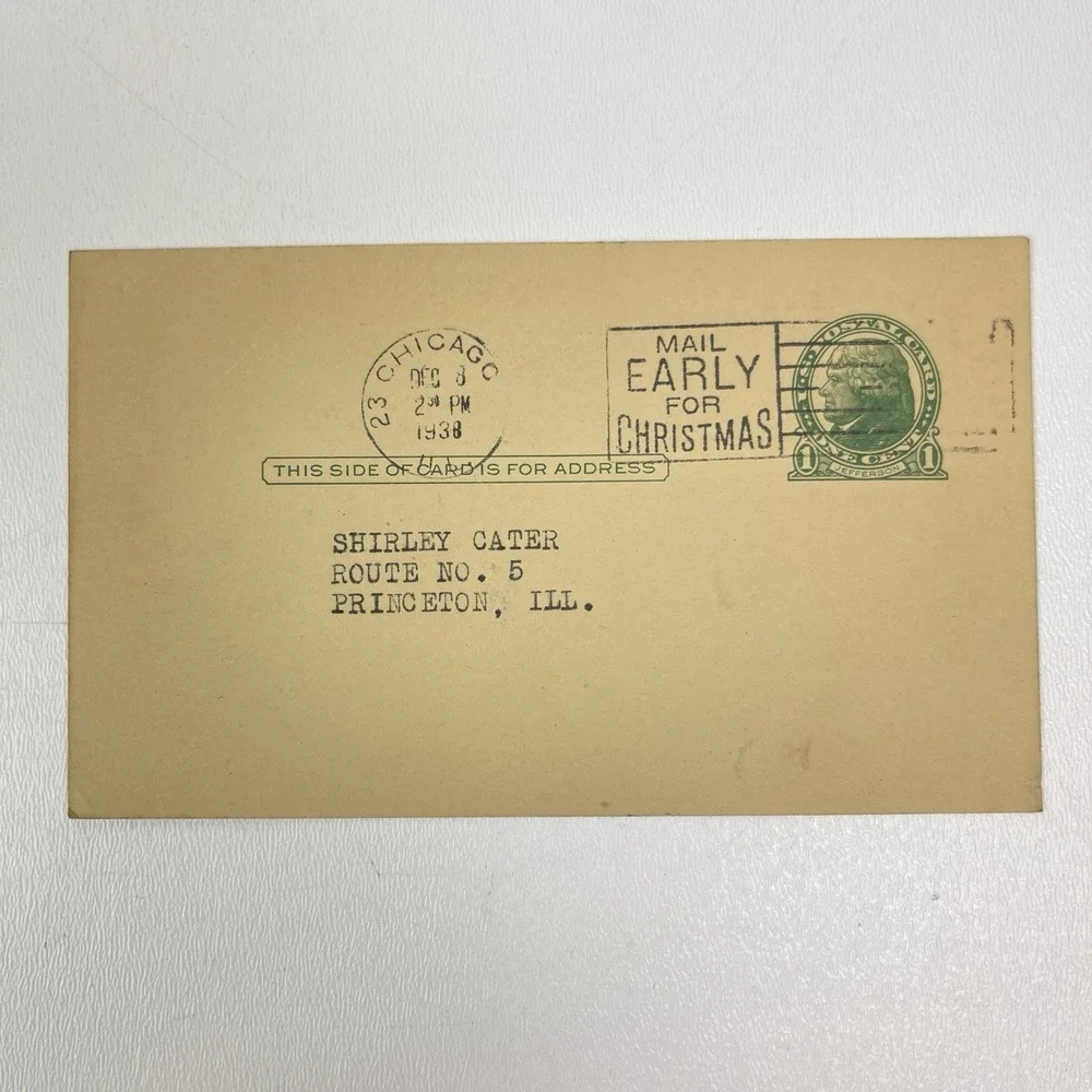 Vintage Postcard Invitation First Methodist Church Of Oak Park Holiday Reunion